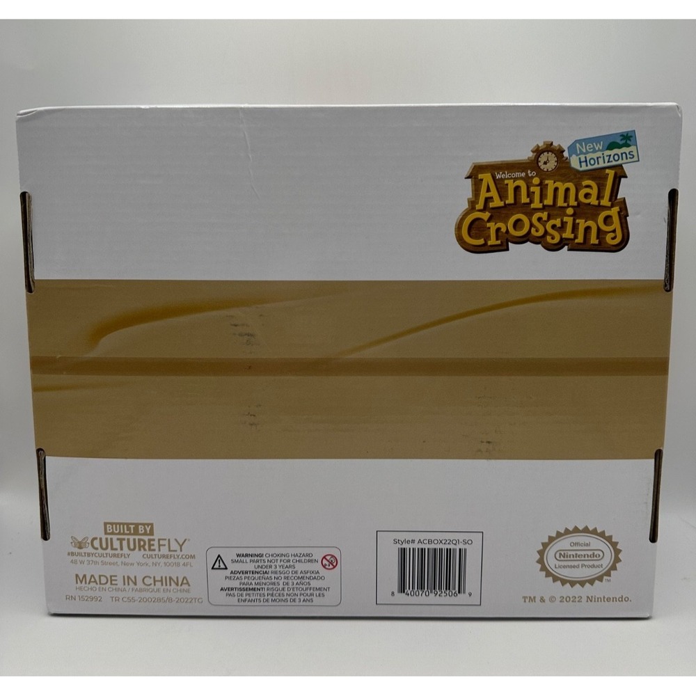 Animal Crossing New Horizons CultureFly Box 2022 Unused‎ Missing Drawstring Bag